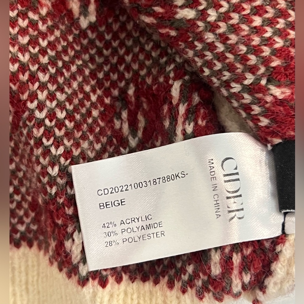 Cider Cherry Pattern Knit Crop Top Size S - Picture 11 of 11